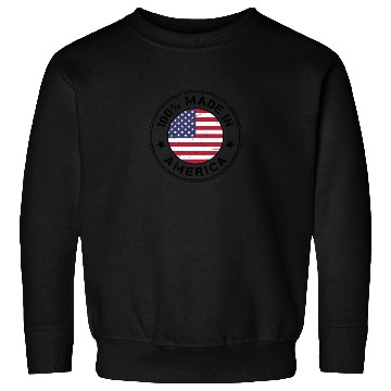 Discover USA Made in America flag stamp Sweatshirts