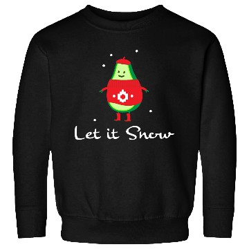 Discover winter snow avocado Sweatshirts