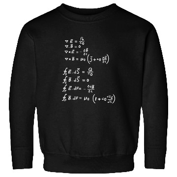 Discover Maxwell's Equation Physics Math Science Funny Gift Sweatshirts