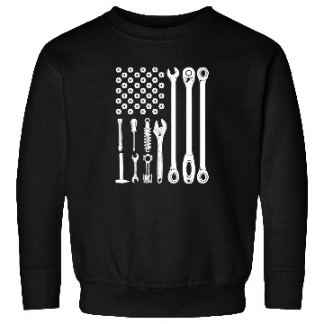 Discover us flag mechanic Sweatshirts