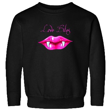 Discover Pastel Goth Love Bites Vampire Lips Valentine Sweatshirts