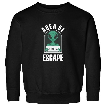 Discover Area 51 Alien Mug Shot Escape Science Fiction Sweatshirts