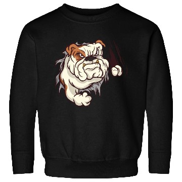 Discover Angry bulldog cool dogs design Sweatshirts