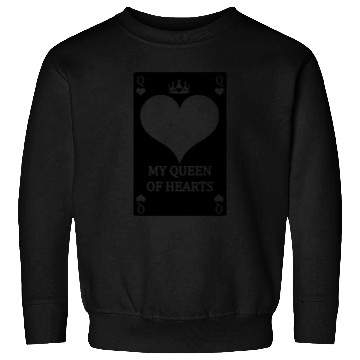 Discover Playing card MY QUEEN OF HEARTS Sweatshirts