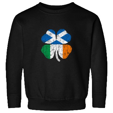 Discover Irish Scottish Flag Ireland Scotland Shamrock St P Sweatshirts