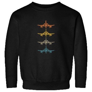 Discover Retro F-4 Phantom Fighter Jet Vintage F4 Airplane Sweatshirts