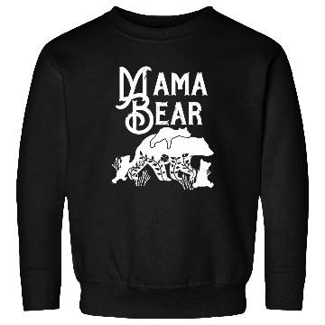 Discover Mama Bear Mom Bear 3 cubs Momma Bear Momlife Sweatshirts
