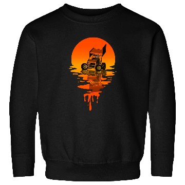 Discover Vintage Retro Style Sprint Car Racing Sweatshirts