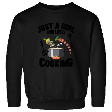 Discover Just A Girl Who Loves Cooking Sweatshirts