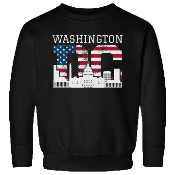 Discover Washington Dc Capitol Hill Usa Flag Souvenir Gift Sweatshirts
