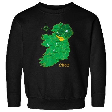 Discover Cavan Ireland County Map Eire Irish Travel Celtic Sweatshirts