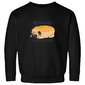 Discover GLUTEN FREE CUTE PUG BREAD Sweatshirts