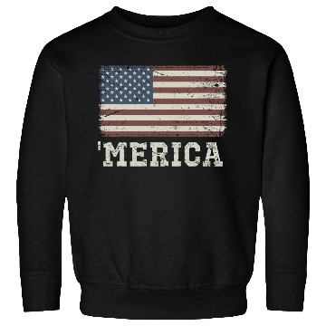 Discover Merica Vintage Usa Flag Sweatshirts