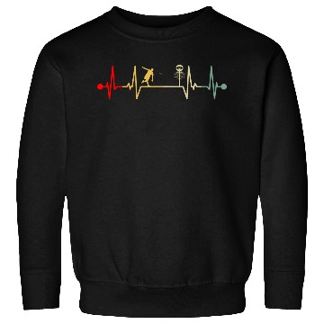 Discover Ultimate Disc Golf Heartbeat Retro Style Sweatshirts