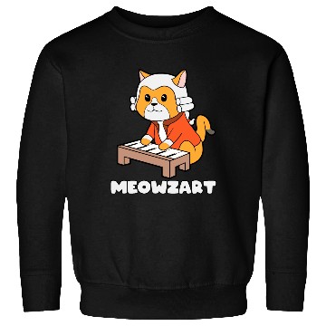 Discover Meowzart Kitty Piano Funny Cat Pun Classical Music Sweatshirts