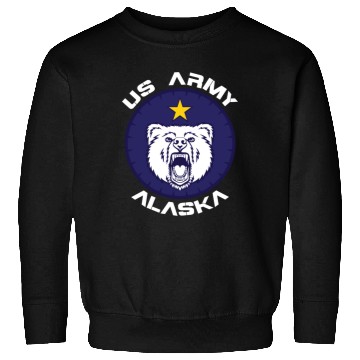 Discover Us Army Alaska Polar Bear Patch Sweatshirts