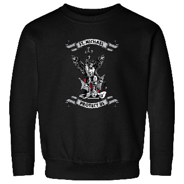 Discover Archangel Saint Michael Protect Us Defend Us Sweatshirts
