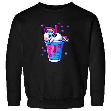 Discover Boba Tea Bubble Tea Cute Kawaii Unicorn Bisexual Sweatshirts