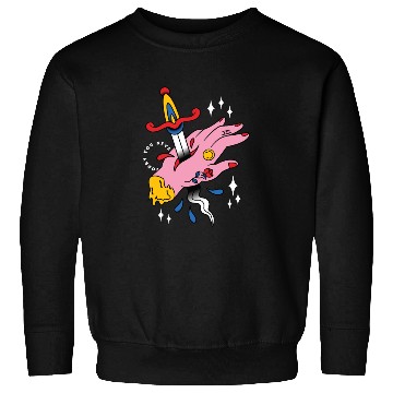 Discover TRIPPY STABBED HAND TATTOO Sweatshirts