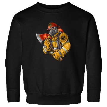 Discover firefighter fire brigade fire station blueish use Sweatshirts