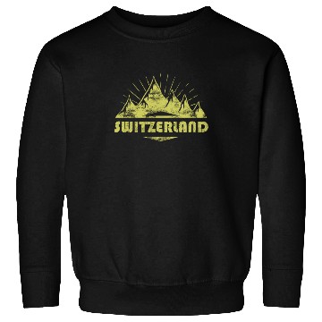 Discover Swiss Mountains And Alps Switzerland Sweatshirts