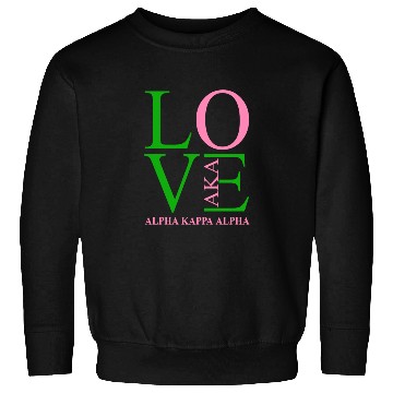 Discover Aka Sweatshirts Love Sorority Gift Alpha Kappa Aka Parap