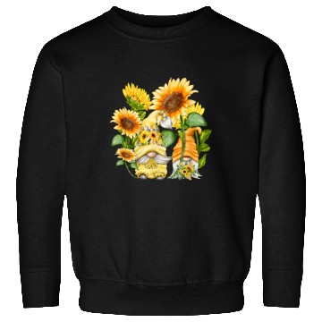 Discover Unique Sunflower Gnome For Hippies And Spring Sweatshirts