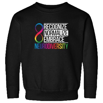Discover Recognize Normalize Embrace Neurodiversity Autism Sweatshirts