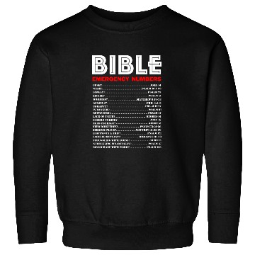Discover Emergency Bible Numbers Sweatshirts