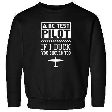 Discover Rc Test Pilot Model Airplane Remote RC Plane Sweatshirts