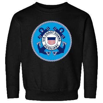 Discover Us Coast Guard Auxiliary Homeland Security Patch Sweatshirts