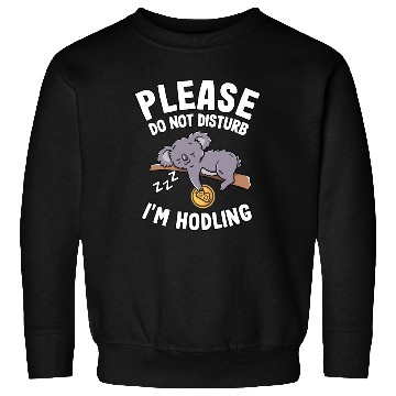 Discover Please Do Not Disturb Funny Bitcoin Koala Hodl BTC Sweatshirts