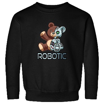 Discover Funny Bear Robot Robotic Cuddling Cyborg Sweatshirts