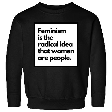 Discover Feminism solid back sticker Sweatshirts