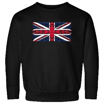 Discover Union Jack British Flag Ornamental Style Sweatshirts