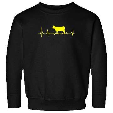 Discover Agriculture Gift Cow Cattle Breeding ECG Sweatshirts