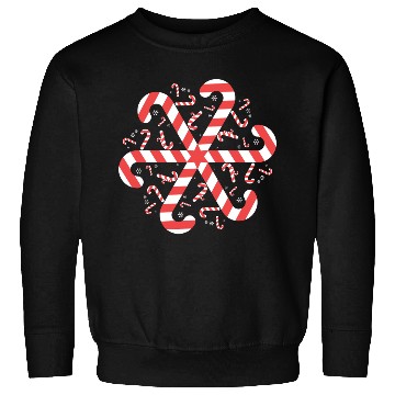 Discover Candy Cane Gift Snowflake Candy Cane Christmas Sweatshirts