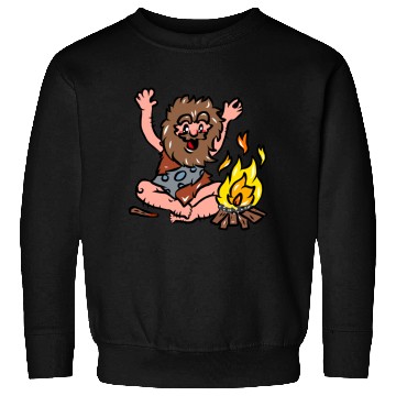 Discover Caveman with Fire Sweatshirts