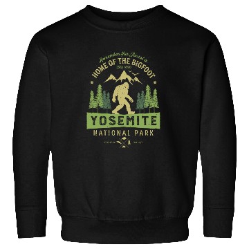 Discover Yosemite National Park California Bigfoot Vintage Sweatshirts
