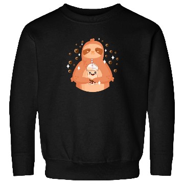 Discover Boba Tea Kawaii Sloth Drinking Sweatshirts