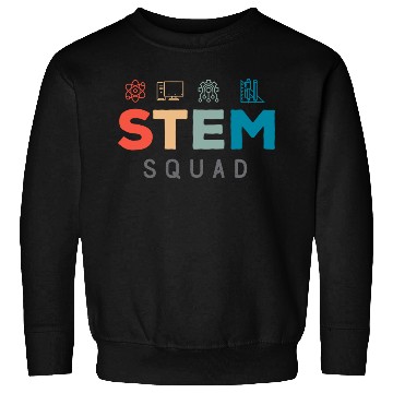 Discover Stem Squad Science Technology Engineering Mathemat Sweatshirts