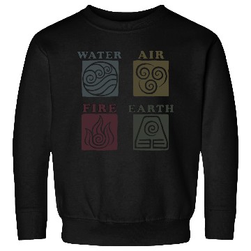 Discover Avatar The Last Airbender Elements Box Up Sweatshirts