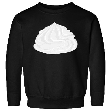 Discover snow-white delicious whipped cream for garnish Sweatshirts