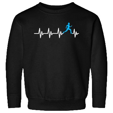 Discover Runner Heartbeat Athletic Funny Running Sweatshirts