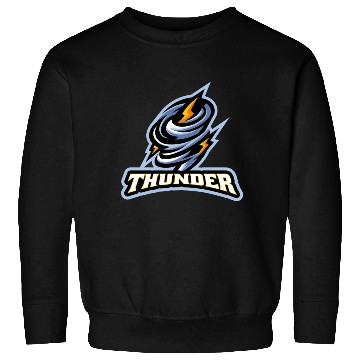Discover Thunder lighting storm scary weather Sweatshirts