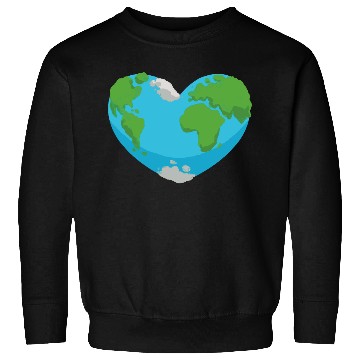 Discover Earth heart nature planet design Sweatshirts