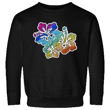 Discover hibiscus glitter Flower Sweatshirts