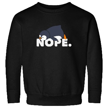 Discover Lazy Penguin Relaxed Nope Gift Sweatshirts