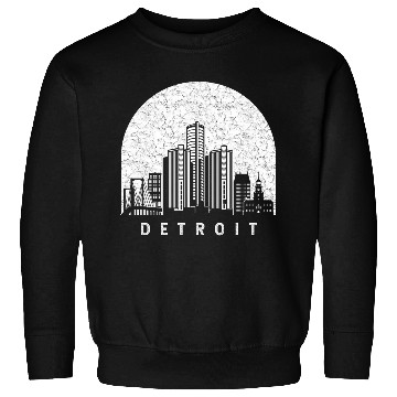Discover Detroit Michigan Skyline Sweatshirts
