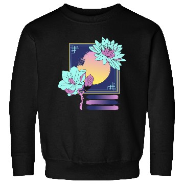 Discover Neon Floral Sunset Sweatshirts